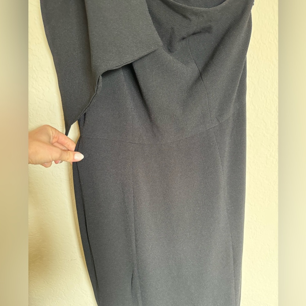 Dress the Population Black One-Shoulder Maxi Dress - Picture 5 of 11